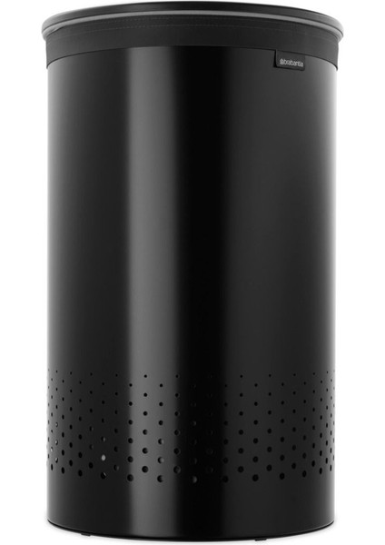 Matt Black Plastik Kapaklı Çamaşır Sepeti 60L indirimleri