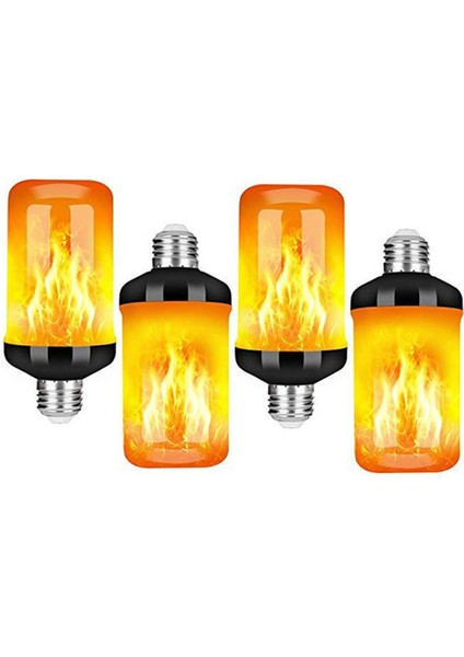 4 Adet LED Alev Ampulleri 4 Modlu Titreyen E27 Tabanlı Ateş Ampulü Noel Partisi Veranda Ev Dekoru Için (Yurt Dışından)