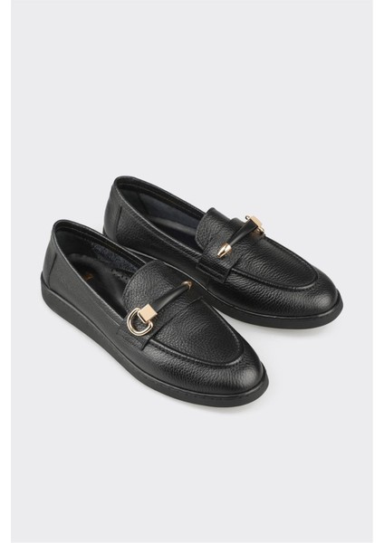 Siyah Deri Kadın Günlük Ayakkabı fiyatları