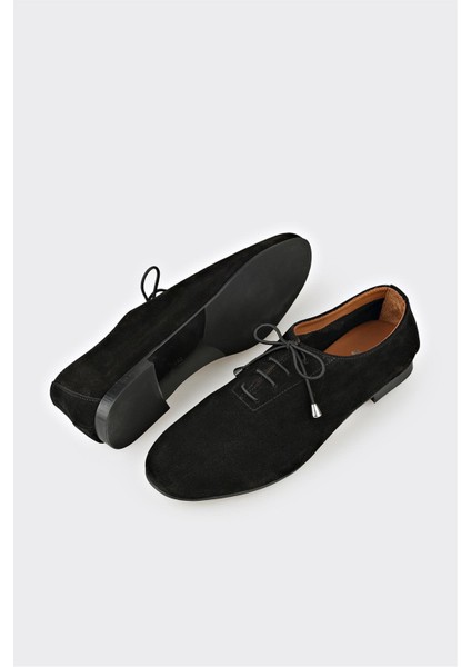 Siyah Deri Kadın Günlük Ayakkabı modelleri