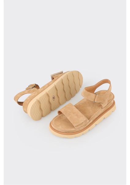 Naturel Deri Kadın Sandalet modelleri