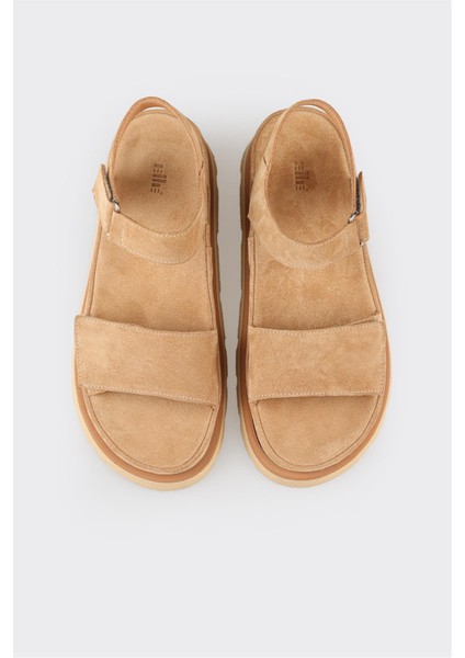 Naturel Deri Kadın Sandalet fırsatları