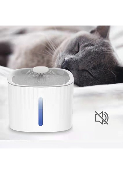 Kedi Su Çeşmesi Otomatik 3l Köpek Pet Pompası LED Göstergeli (Yurt Dışından)