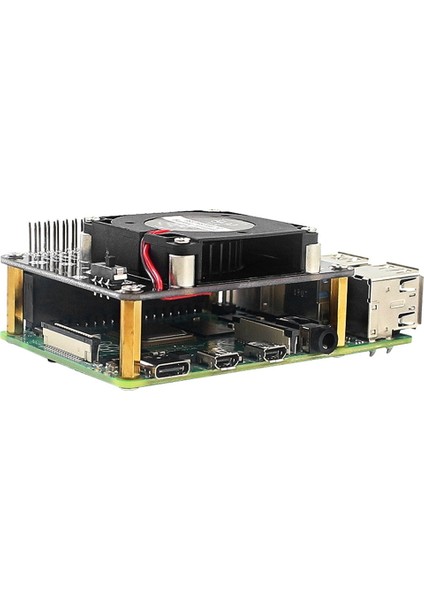 Model B/3b+/3b Için LED Işıklı Turbo Fan Ice Soğutma Genişletme Kartı (Yurt Dışından)