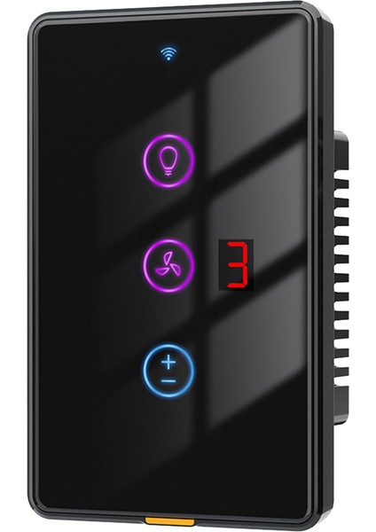 Tuya Akıllı Wifi Fan Işık Anahtarı Dokunmatik Duvar Paneli Ses Zamanlayıcı Kontrol App Alexa Ev B Için Uzaktan Çalışma (Yurt Dışından)