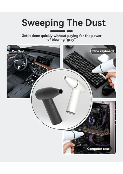 Yeni 100000RPM Taşınabilir Fırçasız Motor Şiddetli Fan Elde Taşınabilir Yüksek Hızlı Turbo Jet Açık Hava Üfleyici Süper Güçlü Beyaz (Yurt Dışından) modelleri