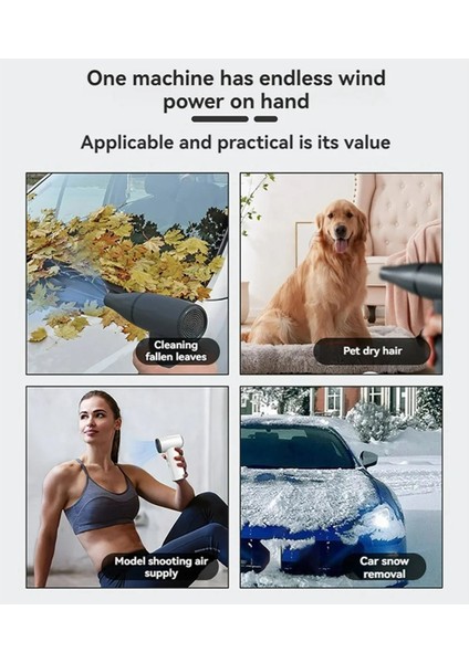 Yeni 100000RPM Taşınabilir Fırçasız Motor Şiddetli Fan Elde Taşınabilir Yüksek Hızlı Turbo Jet Açık Hava Üfleyici Süper Güçlü Beyaz (Yurt Dışından) fırsatları