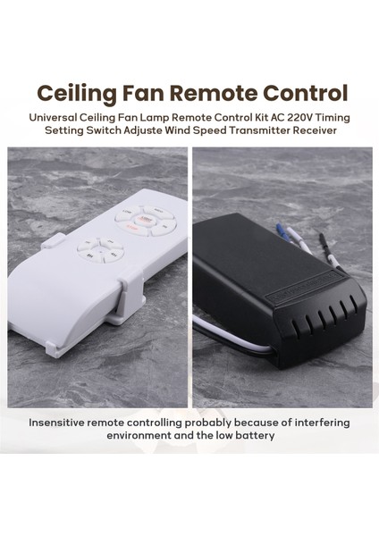 Evrensel Tavan Vantilatörü Lambası Uzaktan Kumanda Kiti Ac 220V Zamanlama Ayar Anahtarı Hızı Vericisi Alıcısını Ayarla (Yurt Dışından) fırsatları
