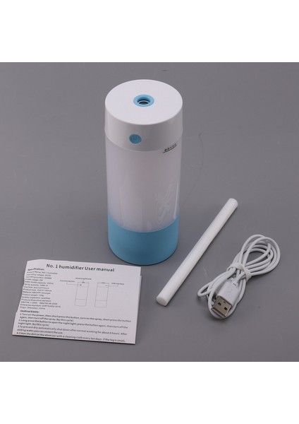 250ML Ultrasonik Hava Nemlendirici Ev Araba Kokusu Esansiyel Yağ Difüzörü USB LED Sıcak Işık (Mavi) (Yurt Dışından) fiyatları