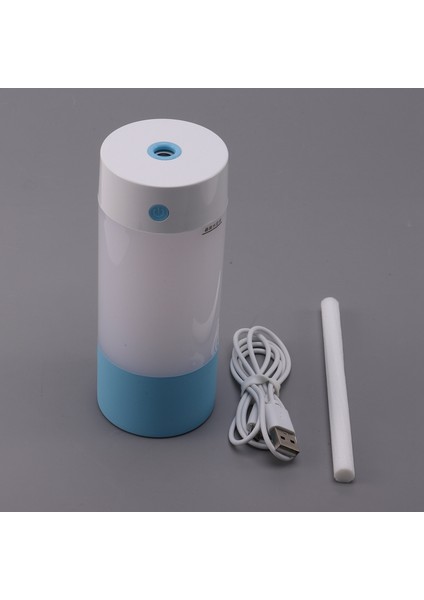 250ML Ultrasonik Hava Nemlendirici Ev Araba Kokusu Esansiyel Yağ Difüzörü USB LED Sıcak Işık (Mavi) (Yurt Dışından) modelleri