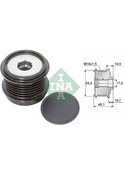 Alternatör Kasnak Rulmanlı 6-Kanal Ford Focus/mondeo/s-Max/tourneo Custom/transit