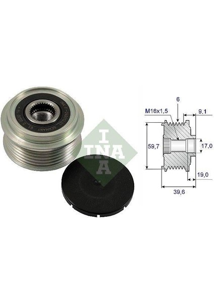 Alternatör Kasnak Rulmanlı 6-Kanal Opel Astra/combo/corsa/merıva/zafıra