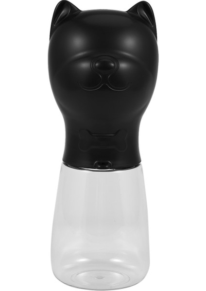 480ML Taşınabilir Evcil Hayvan Su Şişesi Köpekler Için Fransız Bulldog Pug Seyahat Yavru Kedi Içme Kabı Açık Hava Dağıtıcı Besleyici Siyah (Yurt Dışından)