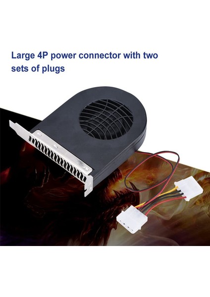 2x Mini Sistem Pcı Yuvası Üfleyici Cpu Kasası Dc Soğutma Fanı Bilgisayar Için Yeni Fanlar (Yurt Dışından)