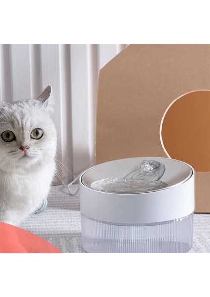 Otomatik Kedi Su Çeşmesi, 2.5L/84OZ Kapalı Ultra Sessiz Sessiz Evcil Hayvan Su Dispenseri, Görünür Seviye Gümüş + Beyaz (Yurt Dışından) fırsatları
