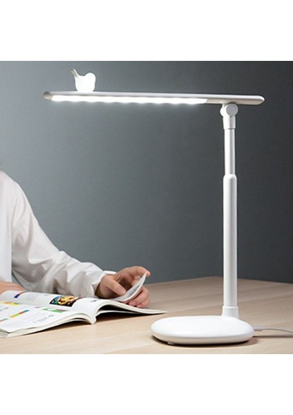 Yeni Kuş LED Masa Lambası Iş Ofis Işığı Basın Kontrolü Göz Koruması Kısıcı USB Şarj Masası Kademesiz Kısma B (Yurt Dışından) fiyatları