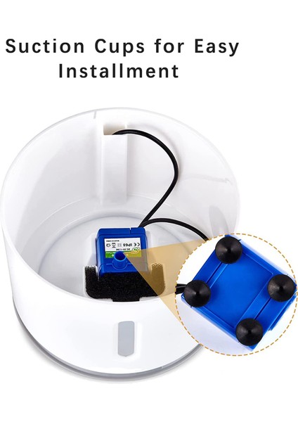 3x Kedi Su Çeşmesi Pompası, Evcil Hayvan Pompası Yedek - Yuvarlak, Çiçek Kapağı Için DC160 Motor (Yurt Dışından)