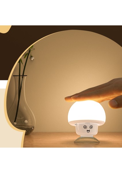 Renkli Atmosfer Gece Lambası USB Yatak Başucu Açık Kamp Çadırı LED Lamba Silikon Bebek Hediyesi (Yurt Dışından)
