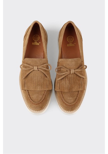 Taba Deri Kadın Günlük Ayakkabı fırsatları