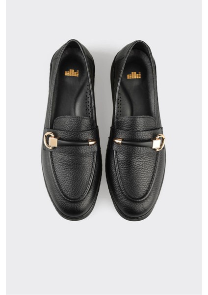 Siyah Deri Kadın Günlük Ayakkabı fırsatları