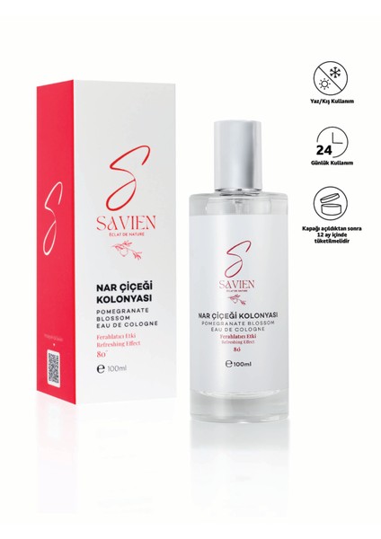 Ferahlatıcı Etki Nar Çiçeği Kolonyası – Cam Sprey Kolonya 100 ml fiyatları