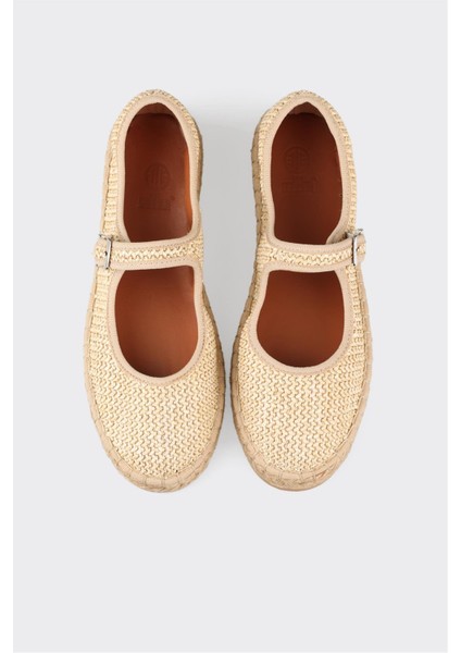 Naturel Deri Kadın Espadril fırsatları