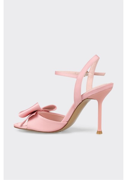 Pembe Kadın Topuklu Sandalet modelleri