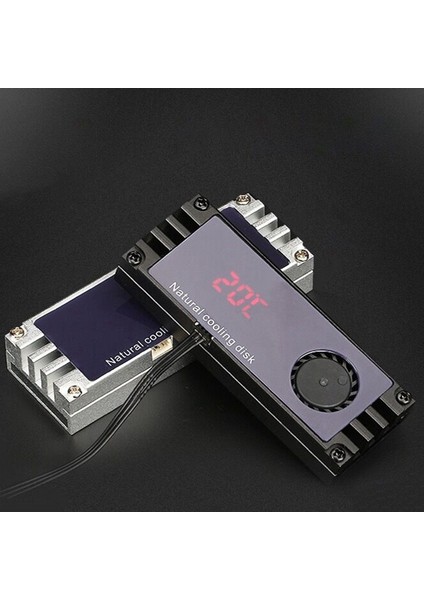 M2 SSD Soğutucu Soğutucu Sıcaklık OLED Dijital Ekran M.2 2280 Nvme Katı Hal Sabit Disk Radyatör Isı Siyah (Yurt Dışından)
