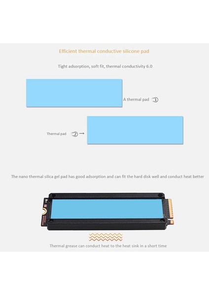 M2 SSD Soğutucu Soğutucu Sıcaklık OLED Dijital Ekran M.2 2280 Nvme Katı Hal Sabit Disk Radyatör Isı Siyah (Yurt Dışından)
