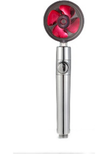 El Tipi Pervane Turbo Fan Düz Şaft Duş Yüksek Basınç Kırmızı (Yurt Dışından)