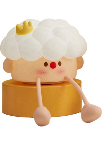 Küçük Prens Okşama Lambası Çocuk Odası Yatakhane Yatak Başucu Uyku Sevimli Hediye Gece Lambası Beyaz (Yurt Dışından)