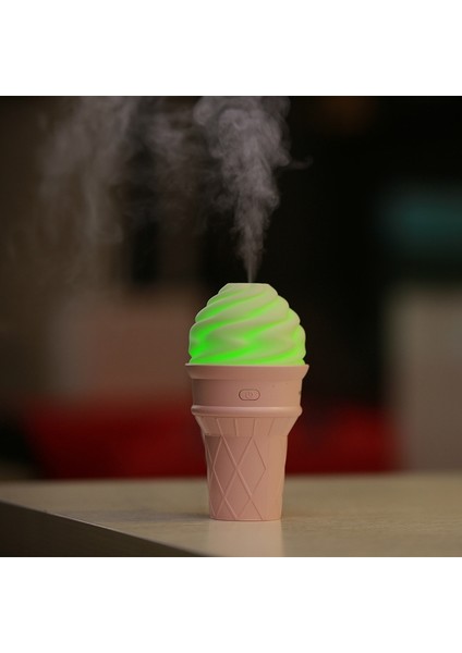 Dondurma USB Mini Renkli Gece Lambası Hava Nemlendirici Ev Aletleri (Pembe) (Yurt Dışından) fiyatları