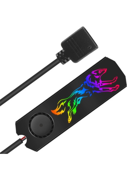 M2 SSD Soğutucu Yelek 5V Argb M.2 2280 Katı Hal Disk Sabit Sürücü Radyatör Soğutma Fanı Termal Ped (Yurt Dışından)