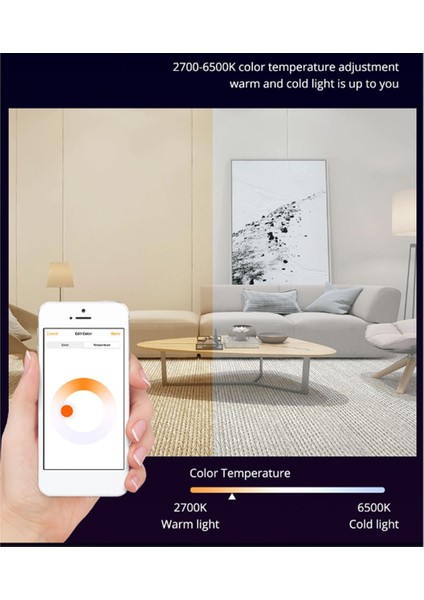 Akıllı Ampuller Wifi LED Ampul 9W Rgb Ses Kontrolü Alexa Home Için Çalışır (Yurt Dışından)