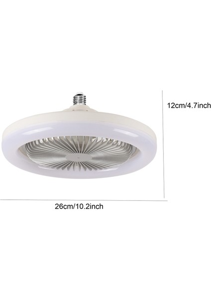 30W Tavan Vantilatörü Aydınlatma Lambası E27 Dönüştürücü Taban Uzaktan Kumanda Yatak Odası Oturma Odası Ev Beyaz+Altın (Yurt Dışından) indirimleri