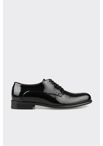 Siyah Deri Erkek Klasik Ayakkabı