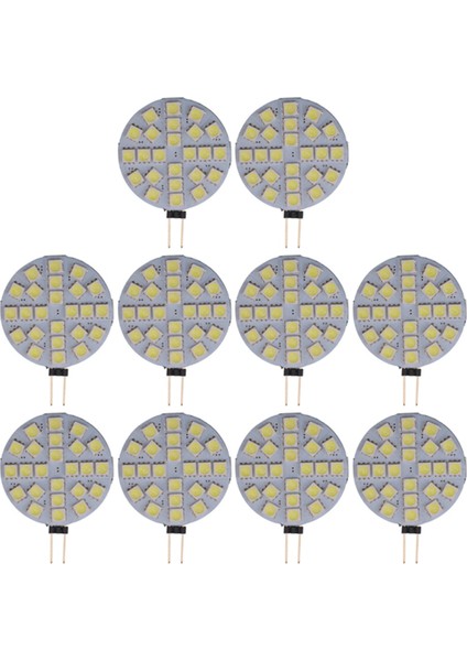 10 Adet 4.8W G4 Soket 5050 Smd Mini LED Ampul Dc 12V Halojen Bi-Pin Lambayı Değiştirin LED Soğuk Beyaz Işıklar (Yurt Dışından)