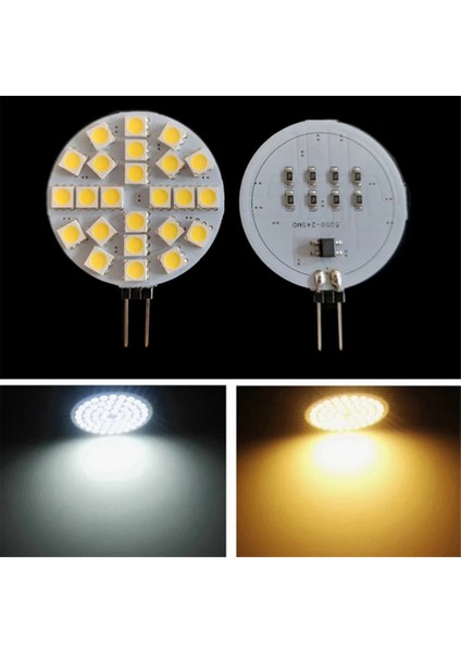 10 Adet 4.8W G4 Soket 5050 Smd Mini LED Ampul Dc 12V Halojen Bi-Pin Lambayı Değiştirin LED Soğuk Beyaz Işıklar (Yurt Dışından) fırsatları