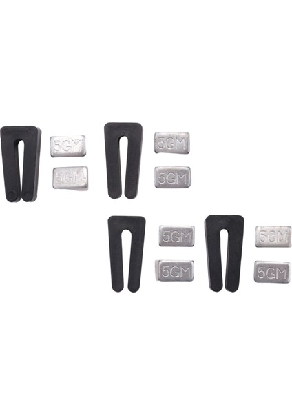 Set Tavan Vantilatörü Kanat Dengeleme Kiti Ağırlığı Klips ve Kendinden Yapışkanlı Metal Dahil 5gm (Yurt Dışından)
