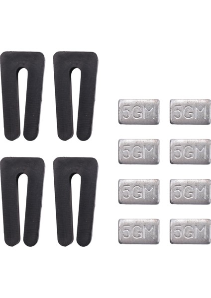 Set Tavan Vantilatörü Kanat Dengeleme Kiti Ağırlığı Klips ve Kendinden Yapışkanlı Metal Dahil 5gm (Yurt Dışından)