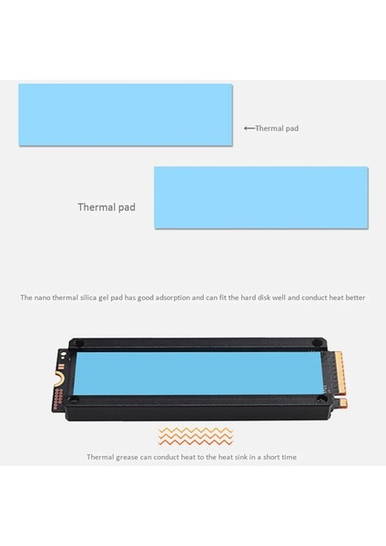 M.2 Katı Hal Diski Isı Emici M2 Iletim Fin SSD Zırh Nvme Soğutma Fanı Türbin Yelek (Yurt Dışından)