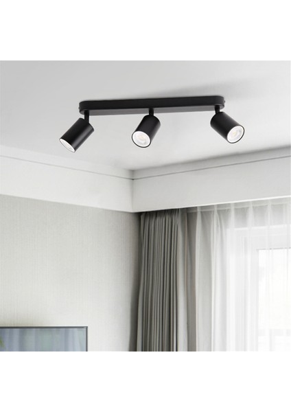LED Parlama Önleyici Spot Avize Tavan Lambası Yatak Odası Koridor Ray Spot Işık Ev ve Dekor Için Çift Kafa (Yurt Dışından)