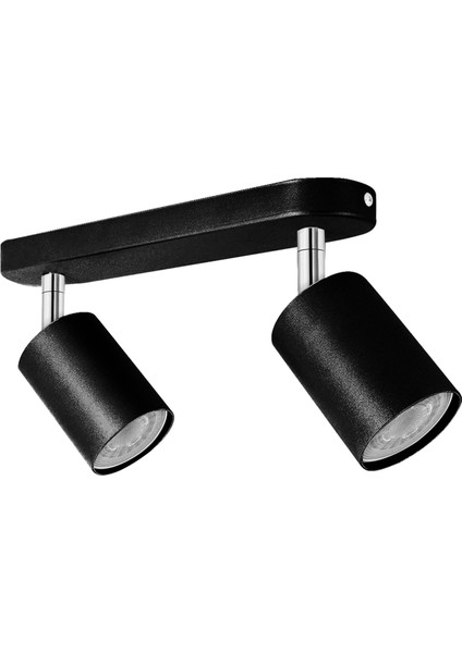 LED Parlama Önleyici Spot Avize Tavan Lambası Yatak Odası Koridor Ray Spot Işık Ev ve Dekor Için Çift Kafa (Yurt Dışından)