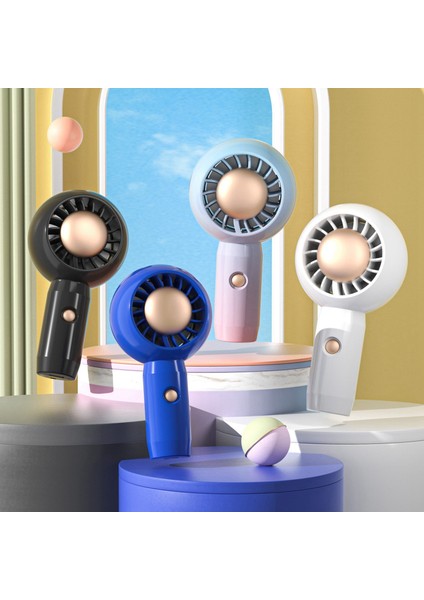 Mini El Tipi Vantilatör USB Şarjlı Kişisel Soğutma Turbo Taşınabilir Aromaterapi Seyahat Ev Ofis Için Kanatsız (Yurt Dışından)
