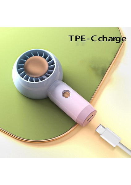 Mini El Tipi Vantilatör USB Şarjlı Kişisel Soğutma Turbo Taşınabilir Aromaterapi Seyahat Ev Ofis Için Kanatsız (Yurt Dışından)