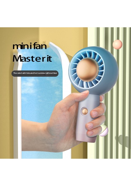 Mini El Tipi Vantilatör USB Şarjlı Kişisel Soğutma Turbo Taşınabilir Aromaterapi Seyahat Ev Ofis Için Kanatsız (Yurt Dışından)