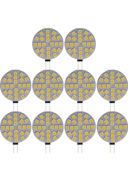 10 Adet 4.8W G4 Soket 5050 Smd Mini LED Ampul Dc 12V Halojen Bi-Pin Lambayı Değiştirin LED Sıcak Beyaz Işıklar (Yurt Dışından)