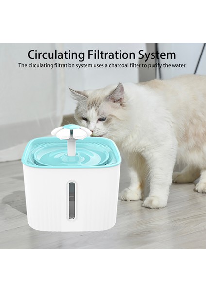 Evcil Hayvan Çeşmesi Köpek Su, LED Işıklı Süper Sessiz Çiçek Otomatik Elektrikli Kase (Yurt Dışından) fırsatları