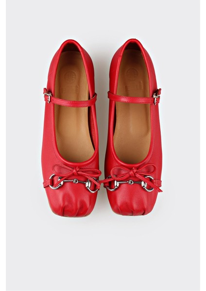Kırmızı Deri Kadın Günlük Ayakkabı fırsatları