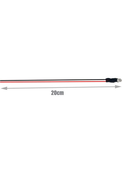 100 Adet Lot 20 cm Önceden Kablolanmış 5 mm LED Işık Lambası Ampul Önceden Kablolanmış Yayan Diyotlar Dıy Ev Dekorasyonu Için DC3.7V-12V D (Yurt Dışından)